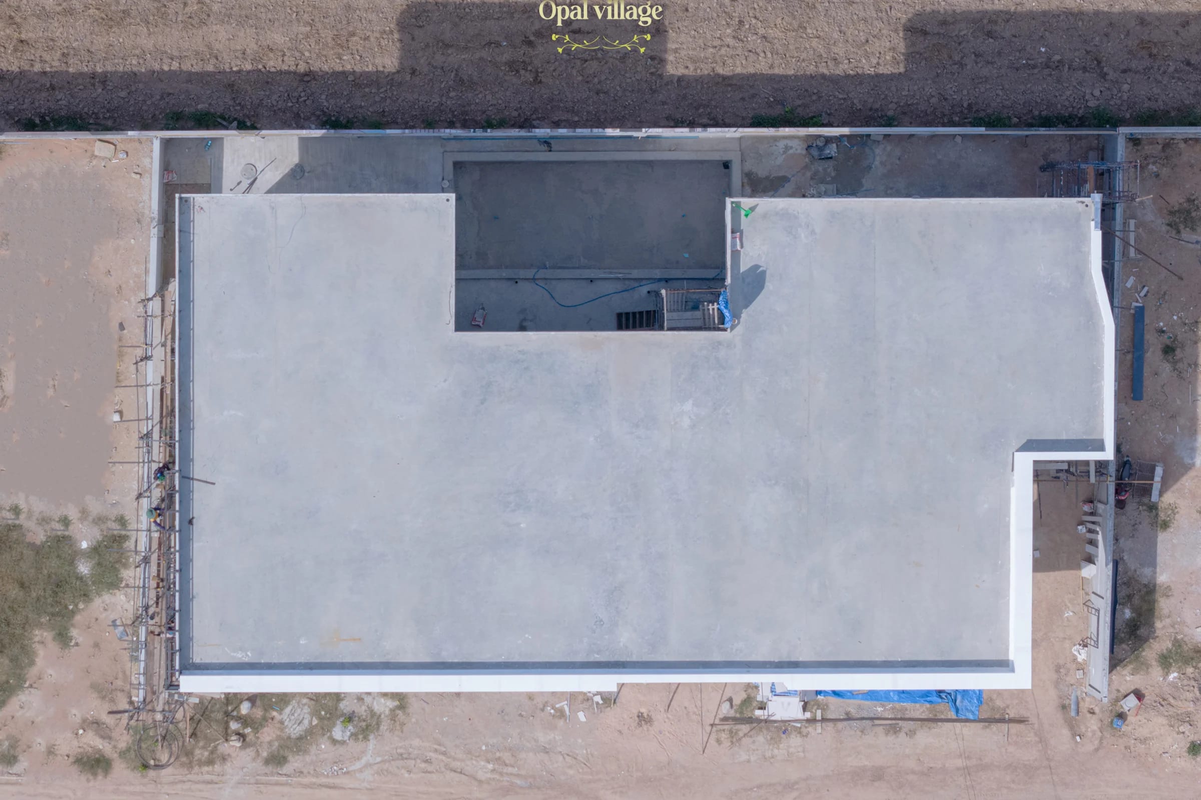 Above-ground structural works rising on all 8 plots