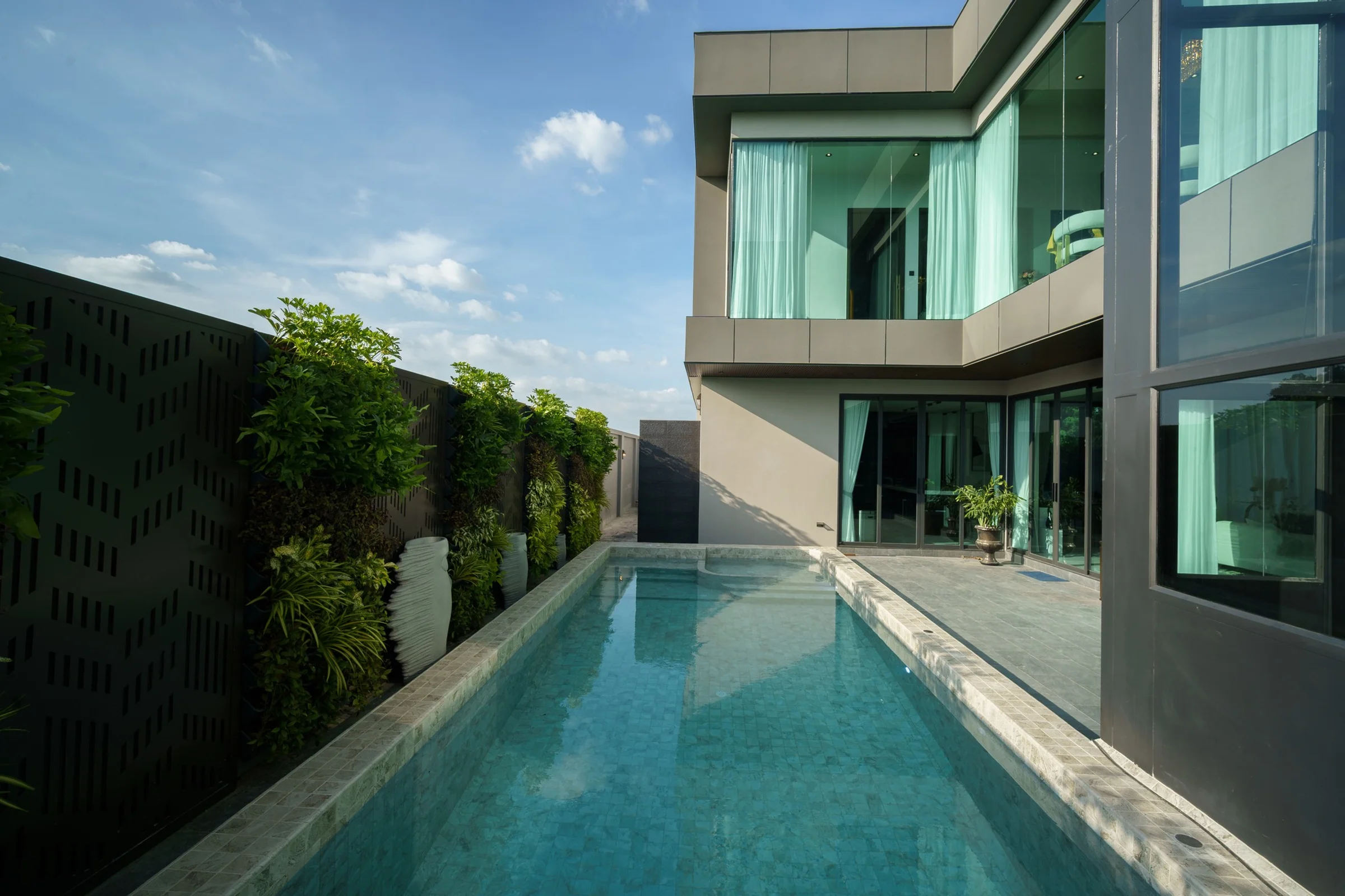 Pool terrace view