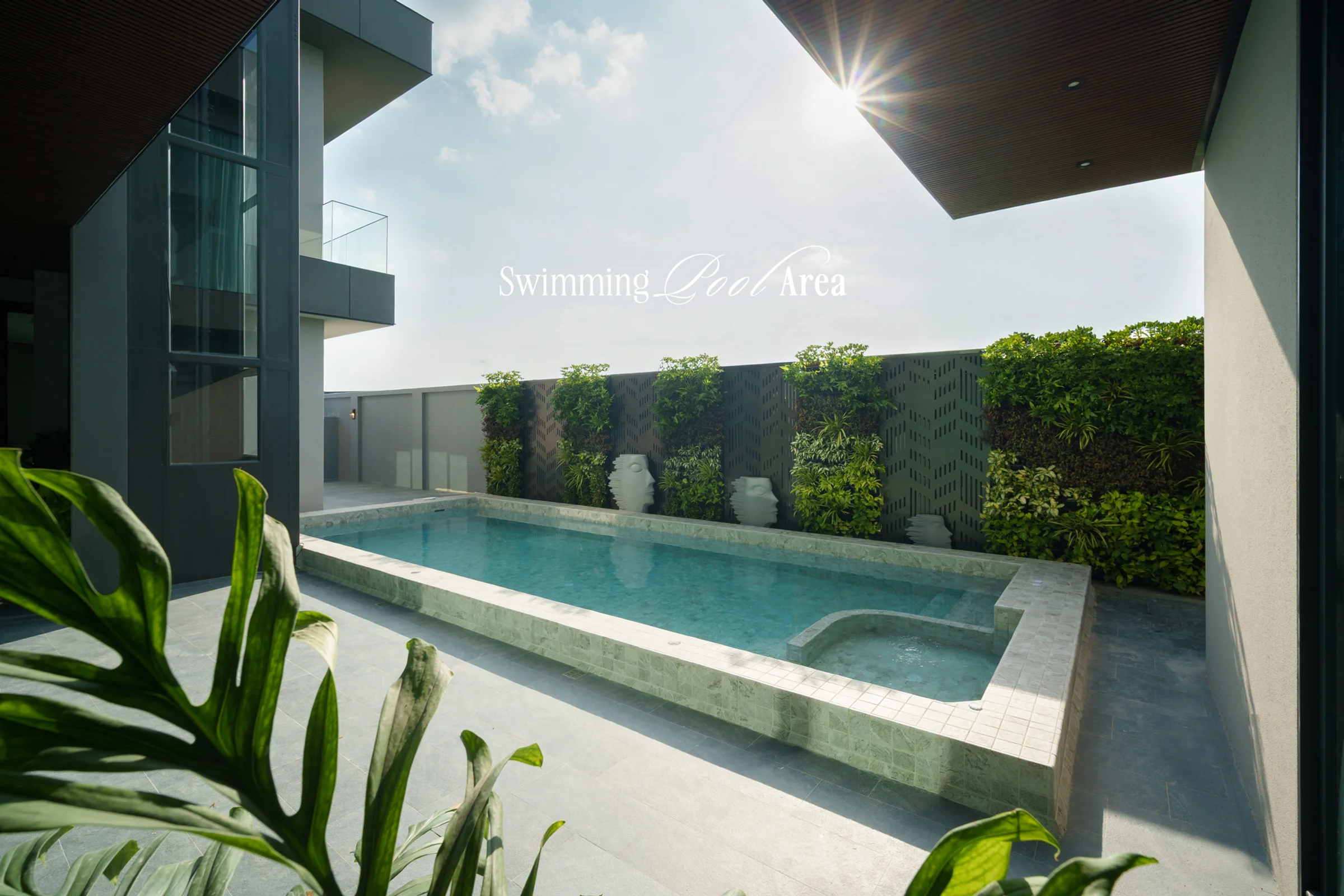 Pool and garden