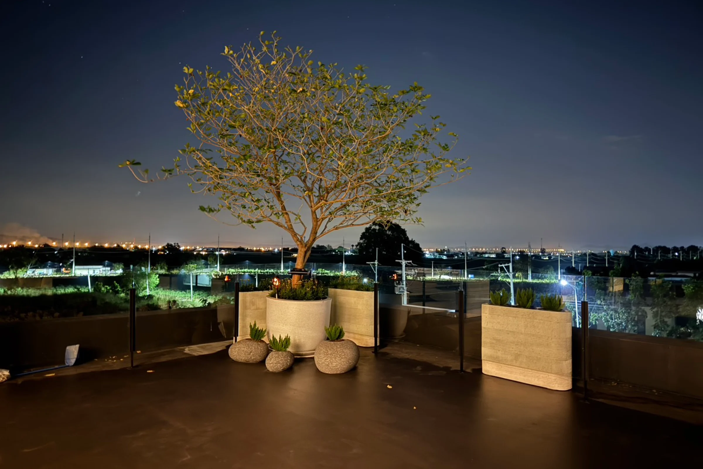 Rooftop at golden hour