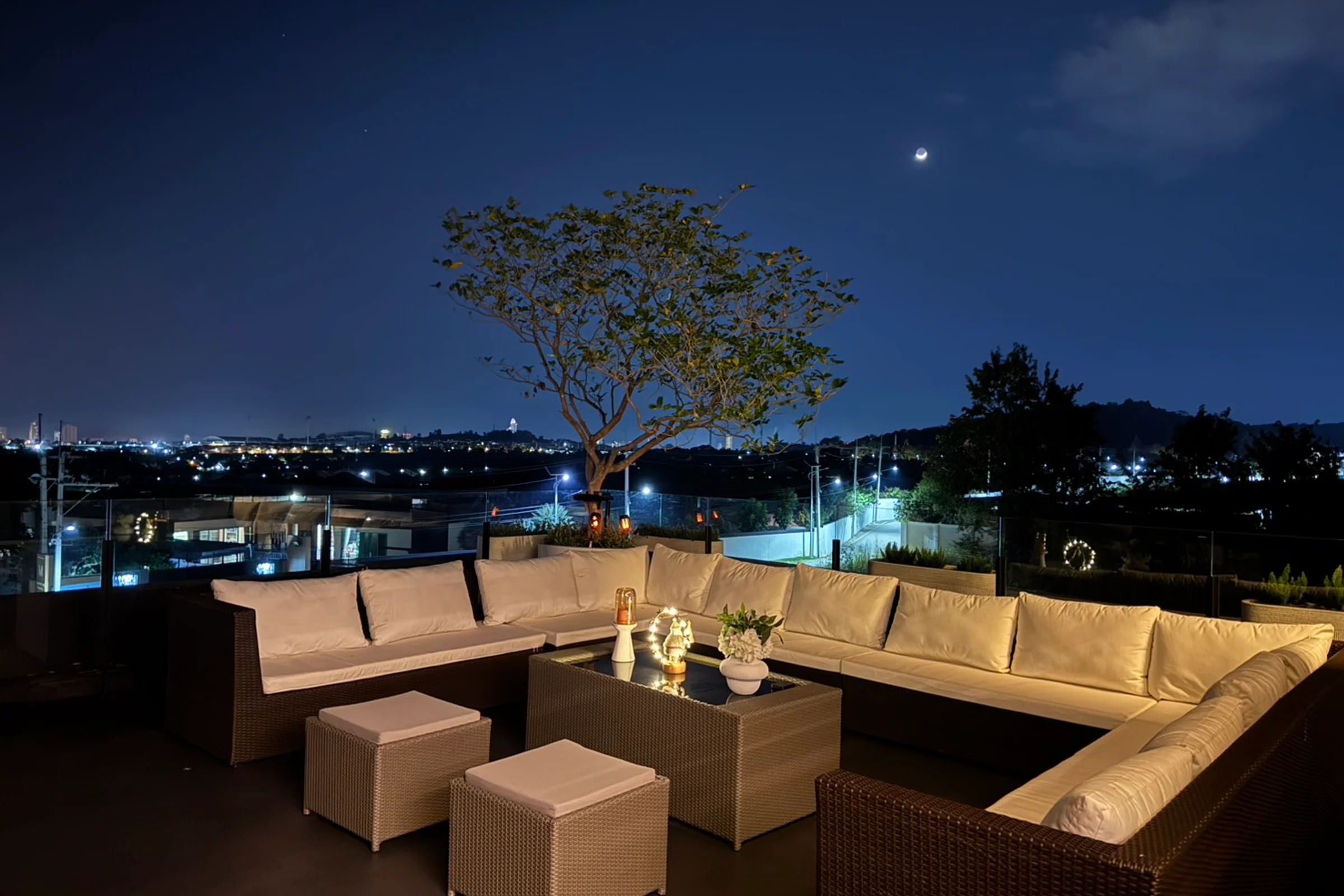 Rooftop night view