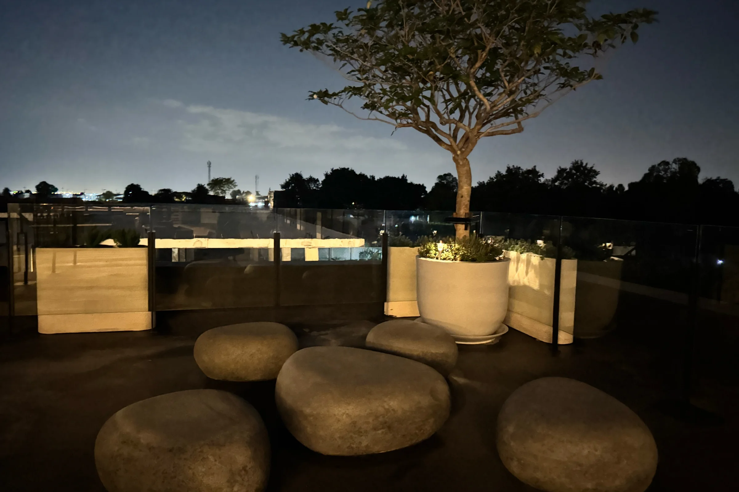 Rooftop cityscape